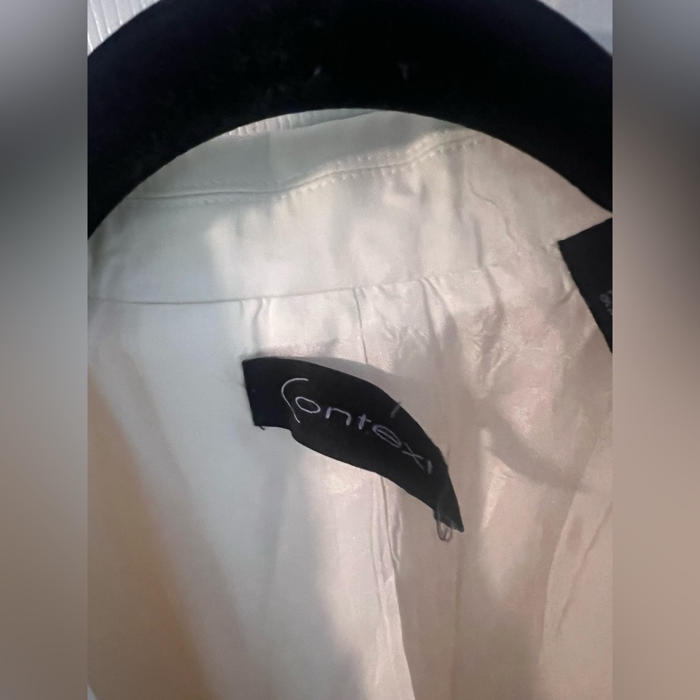 Women's Context White 2 Button Collared Blazer - image 3